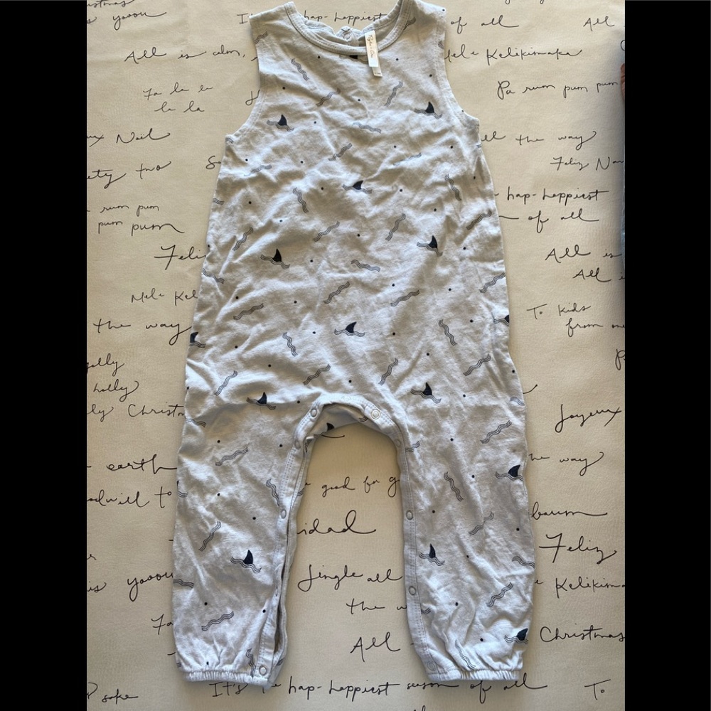 Rylee + Cru Shark Fin Jumpsuit 12-18 EUC